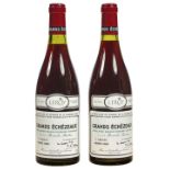 DOMAINE DE LA ROMANÉE-CONTIGrands Échézeaux, Grand Cru, 1986.2 Flaschen.1x1,5 cm, 1x2 cm.- - -22.