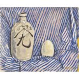 MEILI, CONRADZürich 1895 - 1969 AnièresStillleben mit asiatischer Flasche und Ei.Öl auf Leinwand,