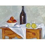 CAILLARD, CHRISTIAN HUGUESClichy 1899 - 1985 ParisNature morte.Öl auf Sperrholz,sig. u. dat. (19)