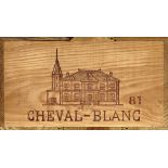 CHÂTEAU CHEVAL BLANCSaint-Émilion, Premier Grand Cru Classé, 1981.12 Flaschen. OHK.6xIN, 6xBN.4