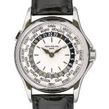 PATEK PHILIPPEGentleman's wristwatch "World Time".Manufacturer/Manufaktur: Patek Philippe, Geneva.