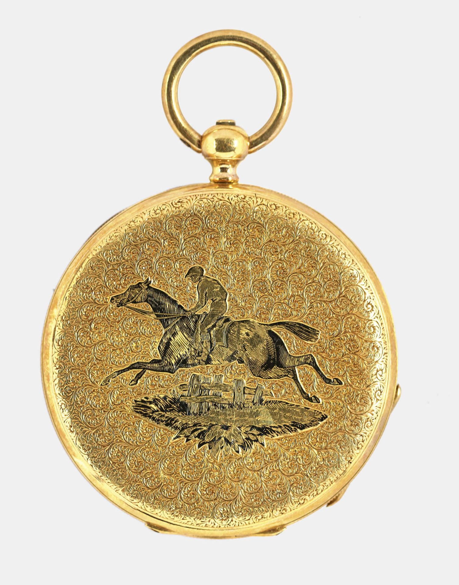 PATEK PHILIPPEDecorative open-face pocket watch.Manufacturer/Manufaktur: Patek Philippe, Geneva. - Bild 2 aus 2