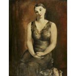 BOSSHARD, RODOLPHE THÉOPHILEMorges 1889 - 1960 ChardonnePortrait de Miss T..Öl auf Leinwand,sig.