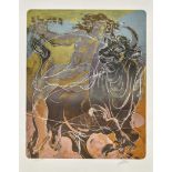 ERNI, HANS1909 Luzern 2015Stier.Farblithografie,handsig. u.r., num. 116/150,54,5x43,7 cm,