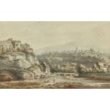 PÉRIGNON, ALEXIS NICOLAS D. Ä.Nancy 1726 - 1782 ParisFribourg mit Blick auf die Pont du Milieu.