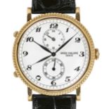 PATEK PHILIPPEGentleman's wristwatch "Travel Time".Manufacturer/Manufaktur: Patek Philippe,