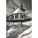 NAEGELI, JACQUES1885 Altnau 1971Kirche in Lauenen.Silbergelatineabzug,sig. u.r.,28x19 cm (BG)- - -