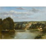 LÉPINE, STANISLAS VICTOR ÉDOUARDCaen 1835 - 1892 ParisUmkreisBord de rivière.Öl auf Leinwand,bez.