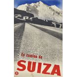 MATTER, HERBERTEngelberg 1907 - 1984 Southampton/USAEn camino de Suiza.Tiefdruck,im Druck sig. u.l.,