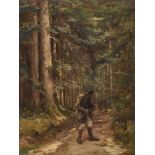 BURNAND, EUGÈNEMoudon 1850 - 1921 ParisLe chasseur.Öl auf Holz,sig. u. dat. (18)81 u.l.,31,5x24
