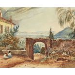 STEINLEN, CHRISTIAN GOTTLIEB (GEN. THÉOPHILE)Stuttgart 1779 - 1847 VeveyWeite Seelandschaft mit