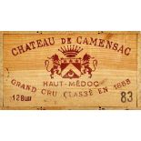 CHÂTEAU CAMENSACHaut-Médoc, Grand Cru Classé, 1983.12 Flaschen. OHK.- - -22.00 % buyer's premium