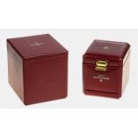 PATEK PHILIPPETwo Patek Philippe vertical winding fitted boxes and outer boxes for self-winding