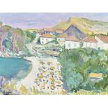 MICHEL, ERNST1897 Bern 1992Südliche Strandpartie.Öl auf Hartplatte,sig. u.r.,36x48 cm- - -22.00 %