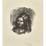 RENOIR, PIERRE-AUGUSTELimoges 1841 - 1919 Cagnes-sur-MerCaude Renoir, tourné à gauche.Lithografie,