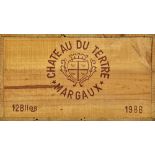 CHÂTEAU DU TERTREMargaux, Grand Cru Classé, 1986.12 Flaschen. OHK.3xIN, 8xBN, 1xTS.3 Kapseln etwas