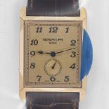 PATEK PHILIPPEArt Deco-style gentleman's wristwatch.Manufacturer/Manufaktur: Patek Philippe, Geneva.