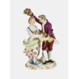 FIGURENPAARMeissen, um 1870 (Königliche Porzellan Manufaktur).Tanzgruppe.Porzellan, polychrom bemalt