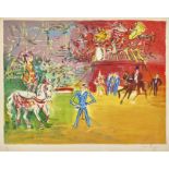 DUFY, JEANLe Havre 1888 - 1964 BoussayLe cirque.Farblithografie,handsig. u.r., num. 71/220,48x63 cm,