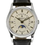 PATEK PHILIPPEGentleman's wristwatch "Perpetual Calendar".Manufacturer/Manufaktur: Patek Philippe,