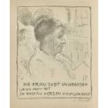 AMIET, CUNOSolothurn 1868 - 1961 OschwandKonvolut.5 Blätter mit verschiedenen Motiven.Lithografien,