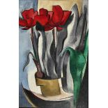 AUBERT, GEORGESLa Chaux-de-Fonds 1886 - 1961 GenèveNature morte aux tulipes.Öl auf Hartplatte,sig.