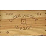 CHÂTEAU LA GURGUEMargaux, Cru Bourgeois, 1995.6 Flaschen. OHK.- - -22.00 % buyer's premium on the