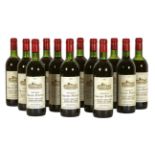 CHÂTEAU GRAND-PONTETSaint-Émilion, Grand Cru Classé, 1982.12 Flaschen.6xBN, 6xTS.Etiketten teilweise