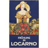 BUZZI, DANIELELocarno 1890 - 1974 LausanneFrühling in Locarno.Farbserigrafie,im Druck sig. u.