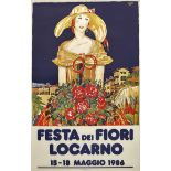 BUZZI, DANIELELocarno 1890 - 1974 LausanneFesta dei Fiori Locarno.Farbserigrafie,im Druck sig. u.