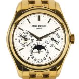 PATEK PHILIPPEGentleman's wristwatch "Perpetual Calendar".Manufacturer/Manufaktur: Patek Philippe,