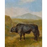 AGASSE, JACQUES-LAURENTGenève 1767 - 1849 LondonBuffle dans un paysage montagneux.Öl auf Leinwand,