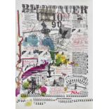 TINGUELY, JEANFribourg 1925 - 1991 BernBildhauer Union 90.Farbserigrafie,100x70 cm (BG)- - -22.