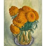 BARRAUD, AIMÉ VICTORLa Chaux-de-Fonds 1902 - 1954 NeuchâtelNature morte aux chrysanthèmes.Öl auf