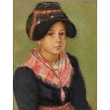 ROBERT, HENRI MARCELParis 1881 - 1961 LausanneJeune fille d'Evolène.Pastell,sig. u. dat. (19)45 o.