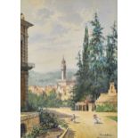 BRANDEIS, ANTONIETTAMiskowitz/Galizien 1849 - 1910 VenedigSommerliche Strassenpartie in Florenz.