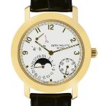 PATEK PHILIPPEGentleman's wristwatch with three horological complications.Manufacturer/Manufaktur: