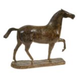 BÄNNINGER, OTTO CHARLES1897 Zürich 1973Pferd.Bronze, patiniert,a. Plinthe mgr. "OB",H: 47 cm, B: