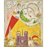 CHAGALL, MARCWitebsk 1887 - 1985 Saint-Paul-de-VenceChamps-Élysées.Fotolithografie,68x57 cmVgl.