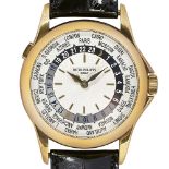 PATEK PHILIPPEGentleman's wristwatch "World Time".Manufacturer/Manufaktur: Patek Philippe, Geneva.