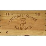 CHÂTEAU LA GURGUEMargaux, Cru Bourgeois, 1995.6 Flaschen. OHK.- - -22.00 % buyer's premium on the