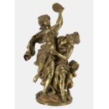 CLODION (EIGTL. MICHEL, CLAUDE)Nancy 1738 - 1814 ParisNachBacchanale.Bronze, goldfarben patiniert,H: