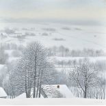 SAUTHIER, CLAUDEGenève 1929 - 2016 LancyWinterlandschaft.Öl auf Leinwand,sig. u.r.,60x60 cm- - -22.