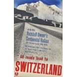 MATTER, HERBERTEngelberg 1907 - 1984 Southampton/USAAll roads lead to Switzerland.Tiefdruck,im Druck