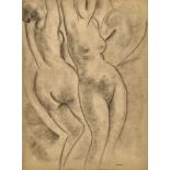 BUCHET, GUSTAVEEtoy 1888 - 1963 LausanneFemmes nues.Bleistift,sig. u.r.,49x35,5 cm (LM),