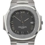 PATEK PHILIPPEJumbo gentleman's wristwatch "Nautilus".Manufacturer/Manufaktur: Patek Philippe,