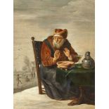 TENIERS, DAVID IIAntwerpen 1610 - 1690 BrüsselKopieAllegorie des Winters.Öl auf Holz, parkettiert,