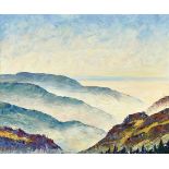 DÜRR, LOUISBurgdorf 1896 - 1972 BollBerglandschaft.Öl auf Leinwand,sig. u. dat. (19)69 u.l., verso