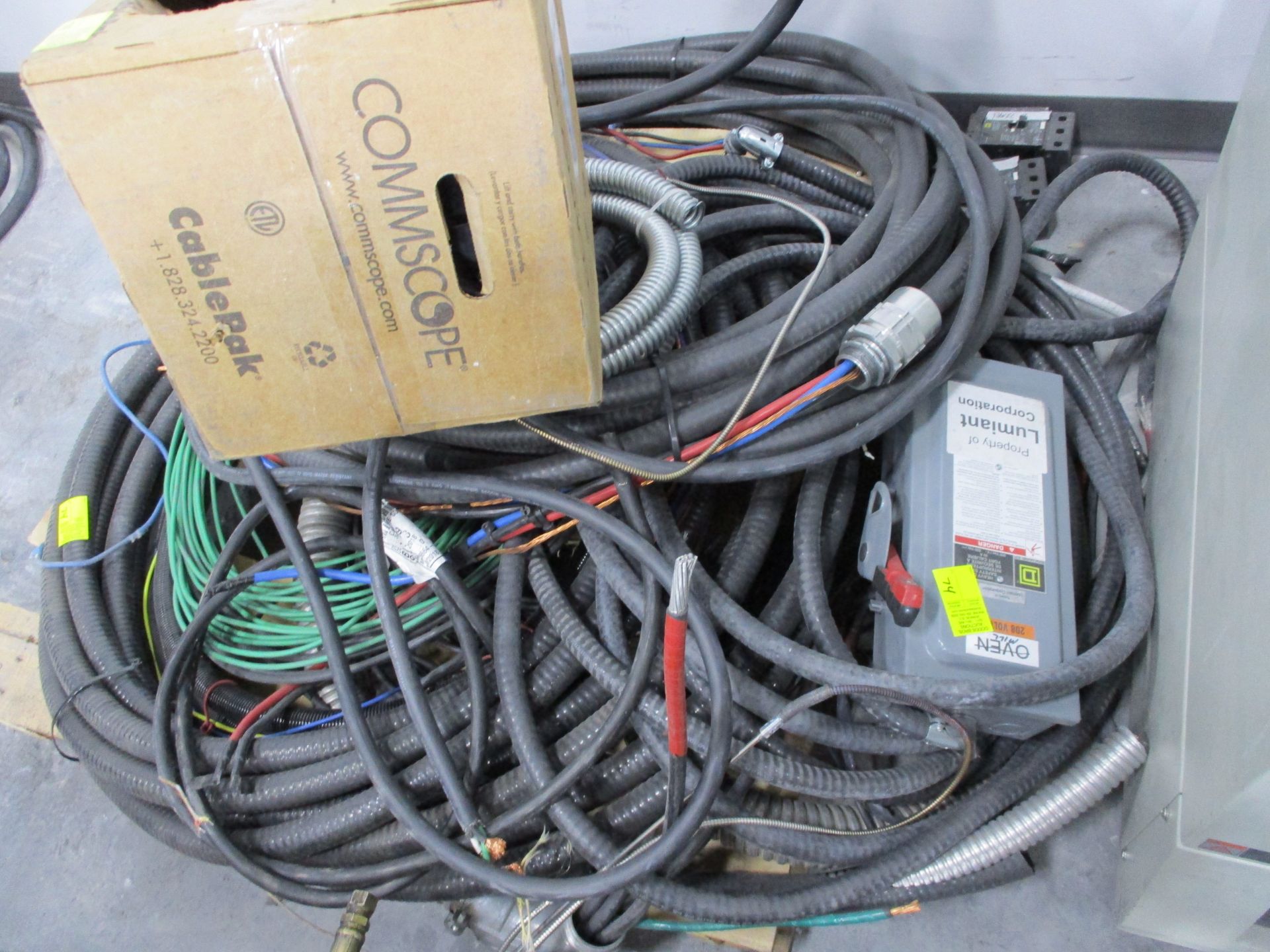 Pallet of Heavy Duty Electrical Wire & Breaker Box - Image 2 of 2