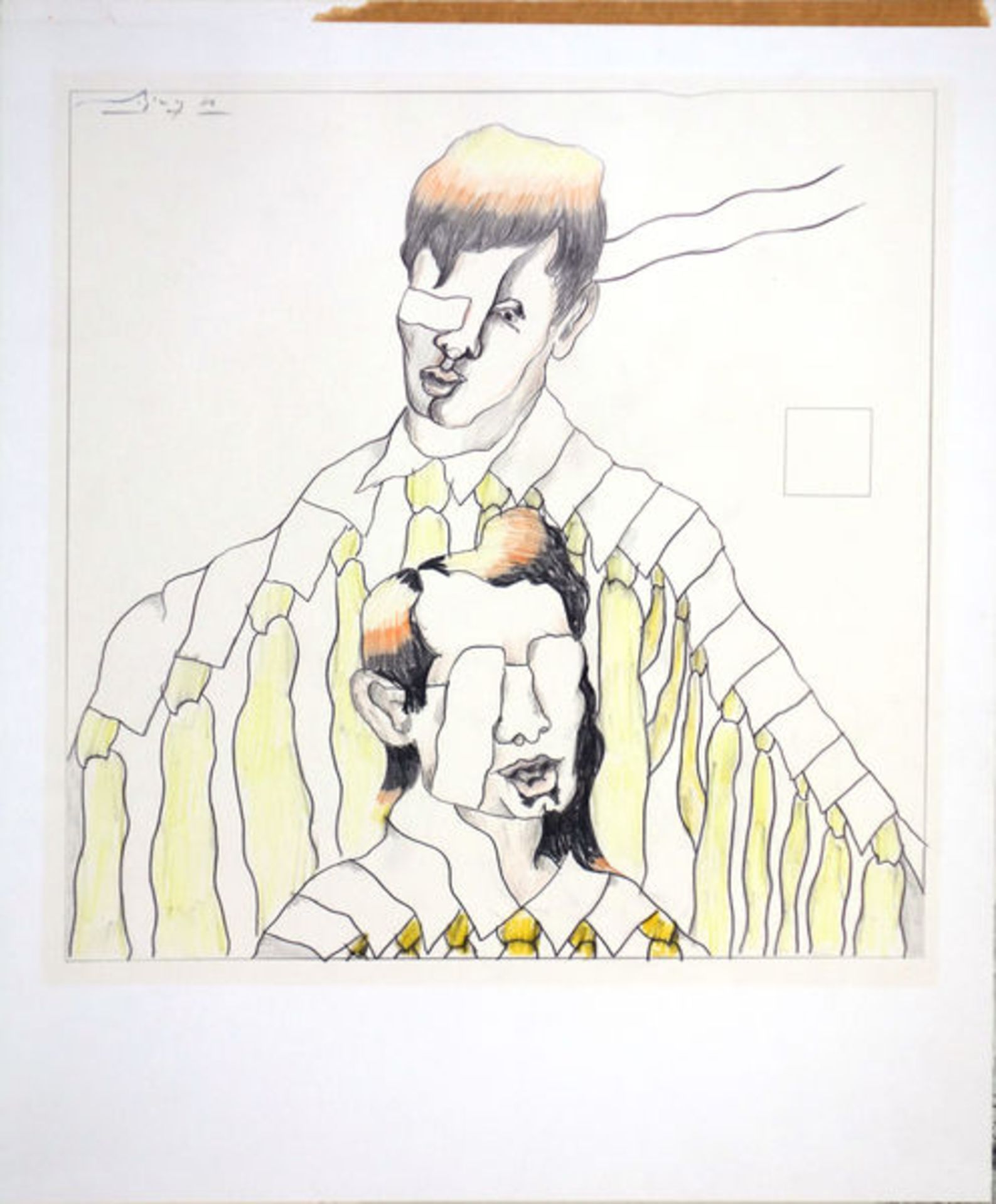Döring, Adam LudeBuntstift- und Bleistiftzeichnung auf glattem PapierOhne Titel (1970)Signiert und